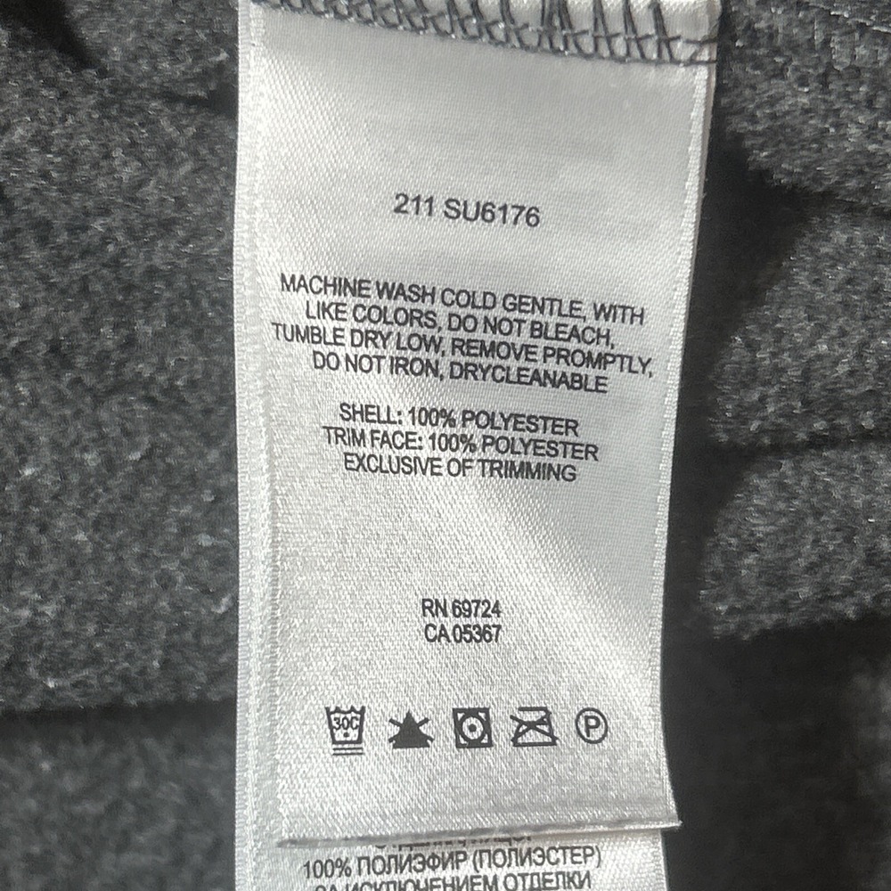 Columbia Hemlock Ridge Jacket Quarter Zip Pullover Fleece Gray Men's Size L - Picture 7 of 11
